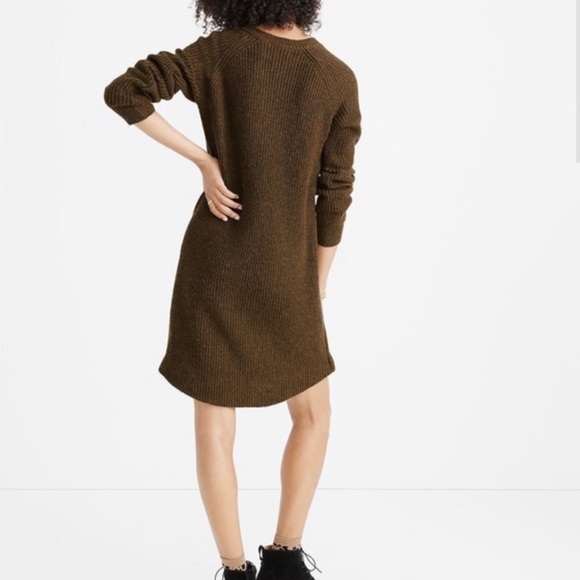Madewell Curved Hem Sweater Dress - Picture 2 of 4